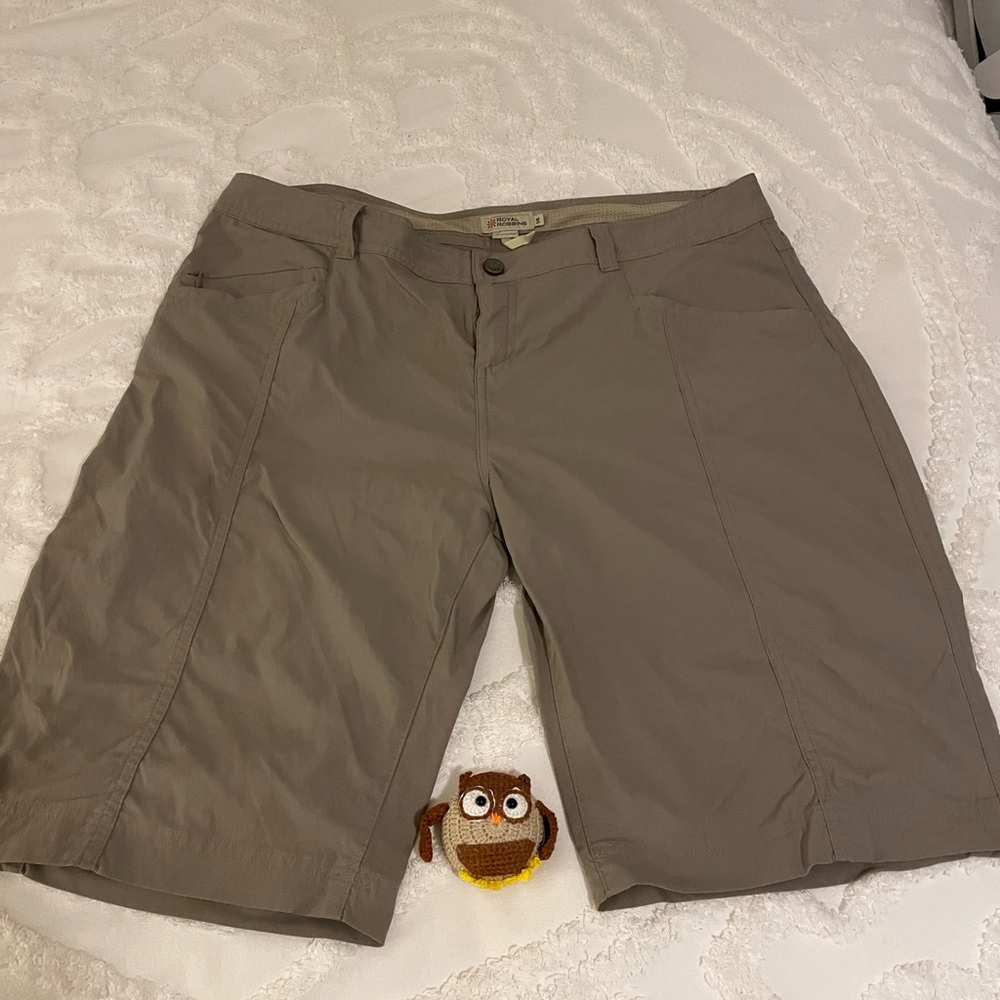 Women Royal Robbins Tan Cargo Shorts